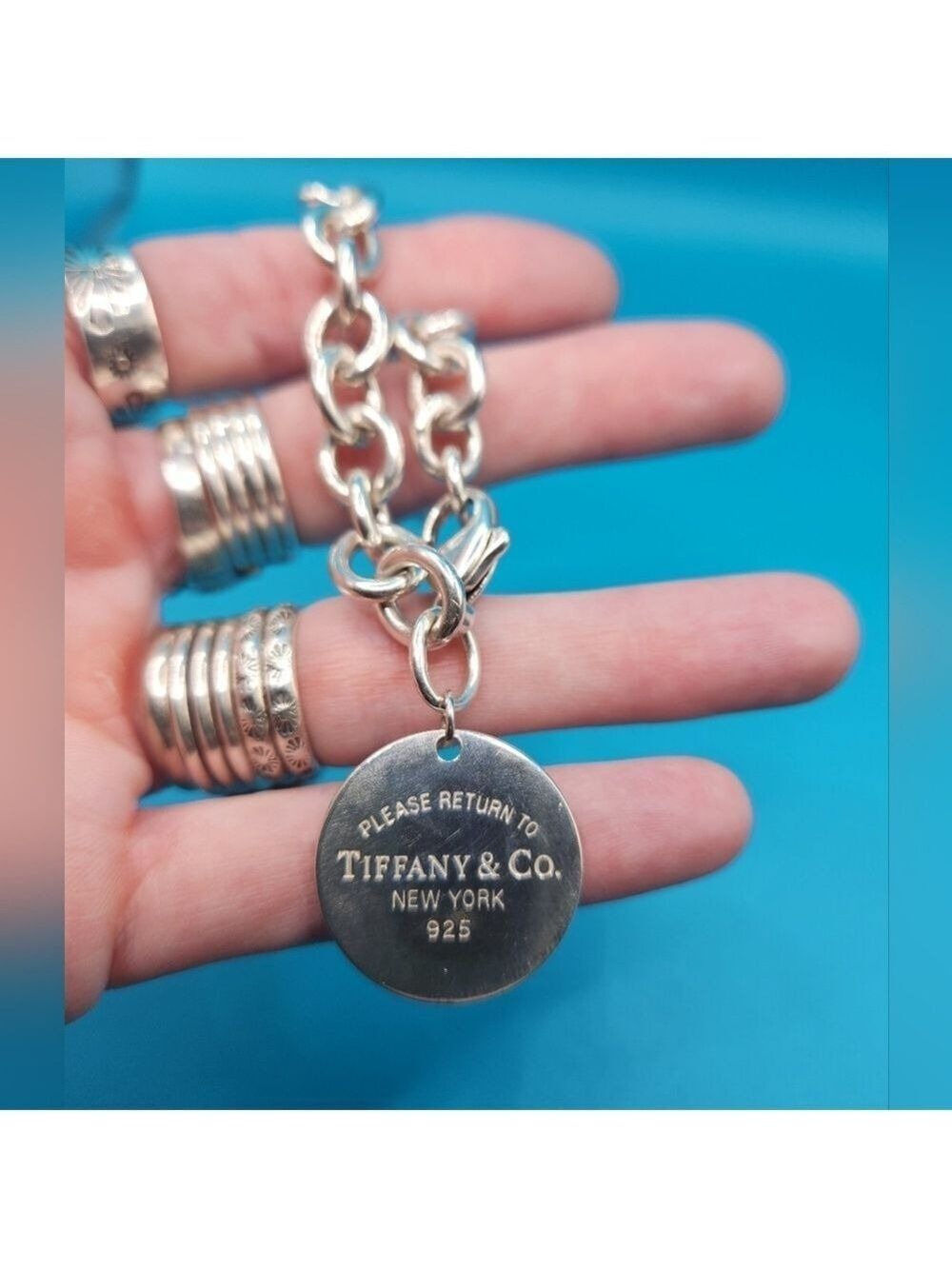 Tiffany & Co. Silver Chain Bracelet - Picture 3 of 10